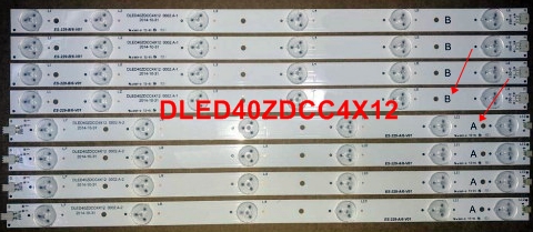 AWOX 40102 LED BAR, DLED40ZDCC4X12 0002.A-2, DLED40ZDCC4X12 
