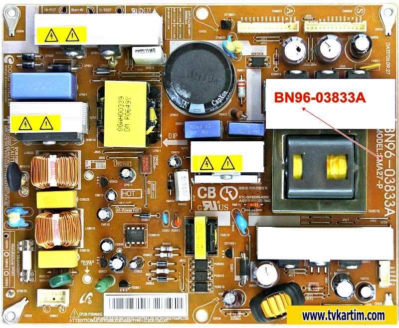 BN96-03833A, SMA27-P , LE32R32B POWER BOARD parça