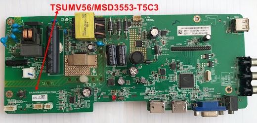 TSUMV56/MSD3553-T5C3 , 32BDL4012N/62 ANAKART MAIN BOARD